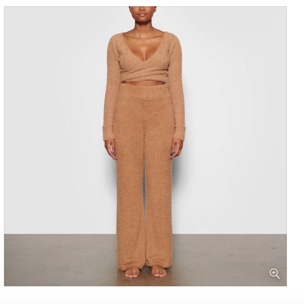 Skims Cozy Knit Pant - Camel